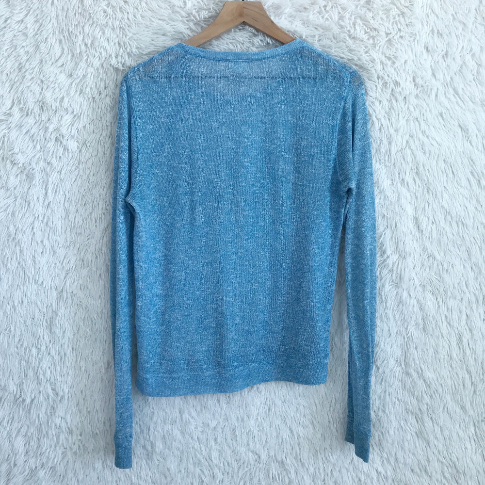 SOLD Thin Knit Sweater Blue Victorias Secret Pink - Picture 4 of 7